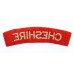Cheshire Regiment (CHESHIRE) Cloth Shoulder Title