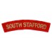 South Staffordshire Regiment (SOUTH STAFFORD) Cloth Shoulder Title