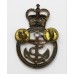 Royal Navy Petty Officer's Bi-Metal Cap Badge - Queen's Crown