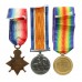 WW1 1914-15 Star Medal Trio - Pte. W. Watson, 8th Bn. Lincolnshire Regiment