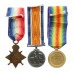 WW1 1914-15 Star Medal Trio - Pte. W. Watson, 8th Bn. Lincolnshire Regiment