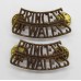 Pair of Princess of Wales's Royal Regiment (PRINCESS/OF WALES'S) Shoulder Titles