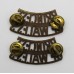 Pair of Princess of Wales's Royal Regiment (PRINCESS/OF WALES'S) Shoulder Titles