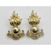 Pair of Royal Engineers (R.E.) Anodised (Staybrite) Collar Badges