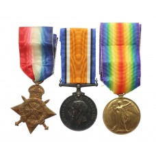 WW1 1914 Mons Star Medal Trio - Pte. J. Sutton, 2nd Bn. Durham Light Infantry - Died of wounds