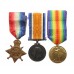 WW1 1914 Mons Star Medal Trio - Pte. J. Sutton, 2nd Bn. Durham Light Infantry - Died of wounds