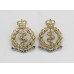 Pair of Royal Army Medical Corps (R.A.M.C.) Anodised (Staybrite) Collar Badges