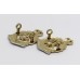 Pair of Royal Army Medical Corps (R.A.M.C.) Anodised (Staybrite) Collar Badges