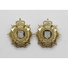 Pair of Royal Logistic Corps (R.L.C.) Anodised (Staybrite) Collar Badges