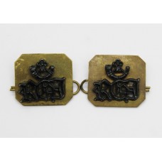 Pair of Royal Green Jackets (RGJ) Shoulder Titles