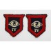 Pair of 4th Guards Infantry Brigade Formation Signs