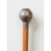 The Kings Regiment 1961 Hallmarked Silver Top Swagger Stick