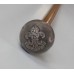 The Kings Regiment 1961 Hallmarked Silver Top Swagger Stick