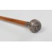 The Kings Regiment 1961 Hallmarked Silver Top Swagger Stick