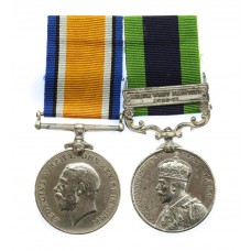 WW1 British War Medal & 1908 India General Service Medal (Clasp - North West Frontier 1930-31) - Rfmn. Dhanbahadur Gurung, 1/1st Gurkha Rifles