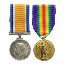 WW1 British War & Victory Medal Pair - Pte. T.C.H. Bide, 17th County of London Battalion (Poplar and Stepney Rifles), London Regiment 