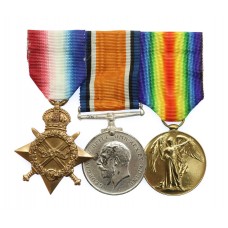 WW1 1914-15 Star Medal Trio - Pte. E. Rowson, Army Cyclist Corps