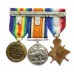 WW1 1914 Mons Star Prisoner of War Medal Trio - Pte. J. Buck, 2nd Bn. Yorkshire Light Infantry - Captured 1/11/14 (Messines)