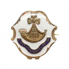 WW1 King's Shropshire Light Infantry (K.S.L.I.) Enamelled Sweetheart Brooch