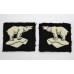 Pair of 49th (West Riding) Division Cloth Formation Signs (3rd Pattern)