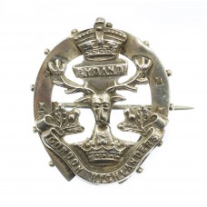 Boer War Gordon Highlanders 1900 Hallmarked Silver Horseshoe Sweetheart Brooch