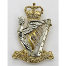 Royal Irish Rangers Bi-metal Cap Badge - Queen's Crown