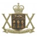 Canadian 20th Saskatchewan Dragoons Cap Badge - Queen's Crown