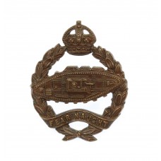 Royal Tank Regiment Officer's Service Dress Collar Badge - King's Crown