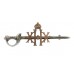 WW1 20th Hussars 1914 Hallmarked Silver Sword Sweetheart Brooch