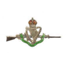 WW1 Tyneside Irish Sterling Silver & Enamel Rifle Sweetheart Brooch