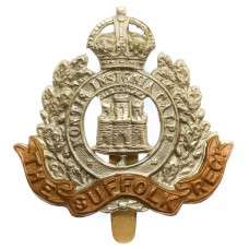 Suffolk Regiment Cap Badge - King's Crown