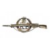 WW1 York & Lancaster Regiment 1914 Hallmarked Silver Rifle Sweetheart Brooch