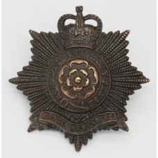 Royal Hampshire Regiment Officer's Service Dress Cap Badge - Quee