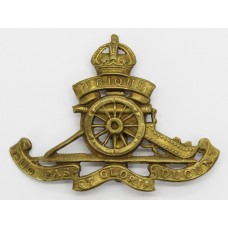 Royal Artillery Cap Badge - King's Crown