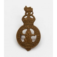 Queen's Own Royal Glasgow Yeomanry Cap Badge - King's Crown