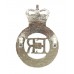 Army Fire Service Anodised (Staybrite) Cap Badge - Queen's Crown