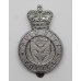 Hull City Police Cap Badge - Queen's Crown (Solid Centre)