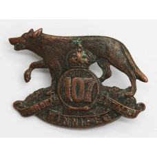 Canadian 107th (Winnipeg) Infantry Bn. C.E.F. WWI Cap Badge