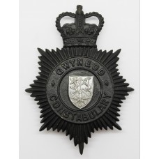 Gwynedd Constabulary Night Helmet Plate - Queen's Crown 