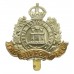 Suffolk Regiment Non Voided Economy Issue Cap Badge - King's Crown