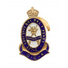 3rd Carabiniers Old Comrades Association Enamelled Lapel Badge - King's Crown