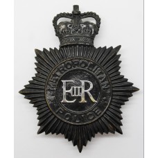 Metropolitan Police Night Helmet Plate - Queen's Crown