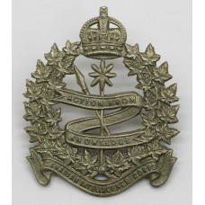 Candian Intelligence Corps Cap Badge - King's Crown