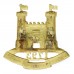 Loyal Suffolk Hussars Officer's Gilt Cap Badge