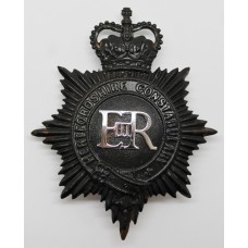 Hertfordshire Constabulary Night Helmet Plate - Queen's Crown
