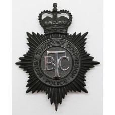 British Transport Commission (B.T.C.) Police Night Helmet Plate - Queen's Crown