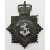 Kent Constabulary Night Helmet Plate - Queen's Crown