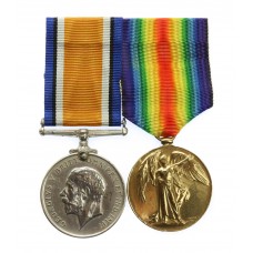 WW1 British War & Victory Medal Pair - Pte. W. Binns, East Surrey Regiment
