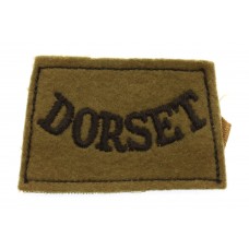 Dorsetshire Regiment (DORSET) Cloth Slip On Shoulder Title