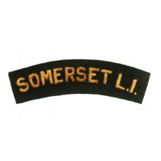 Somerset Light Infantry (SOMERSET L.I.) Cloth Shoulder Title